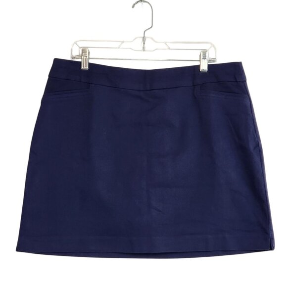Croft & Barrow Womens 14 Regular The Effortless Stretch Blue Skort - Picture 1 of 7